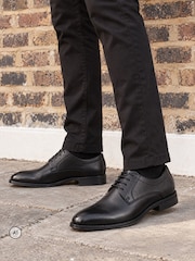 黑色 - Novo Niall Derby Lace Up Smart Shoes - 圖片 1，共 6