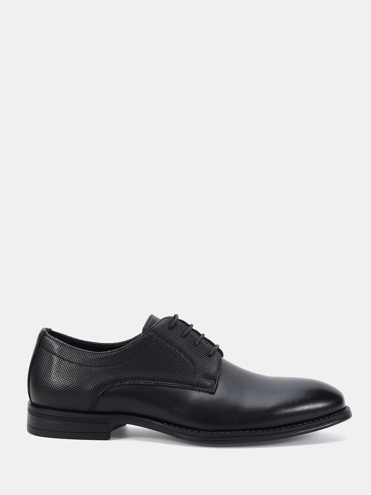 黑色 - Novo Niall Derby Lace Up Smart Shoes - 圖片 2，共 6