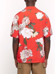 River Island Red Floral Botanical Shirt - Image 2 of 5