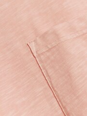 River Island Pink 100% Cotton Sleeveless Slub Pocket Tank Top - Image 4 of 4