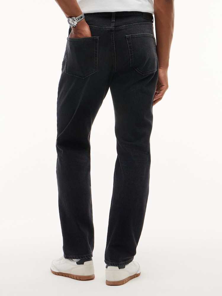 Tommy Jeans Black Ryan Slim Straight Jeans - Image 2 of 5 Tommy Jeans Black Ryan Slim Straight Jeans - Image 2 of 5