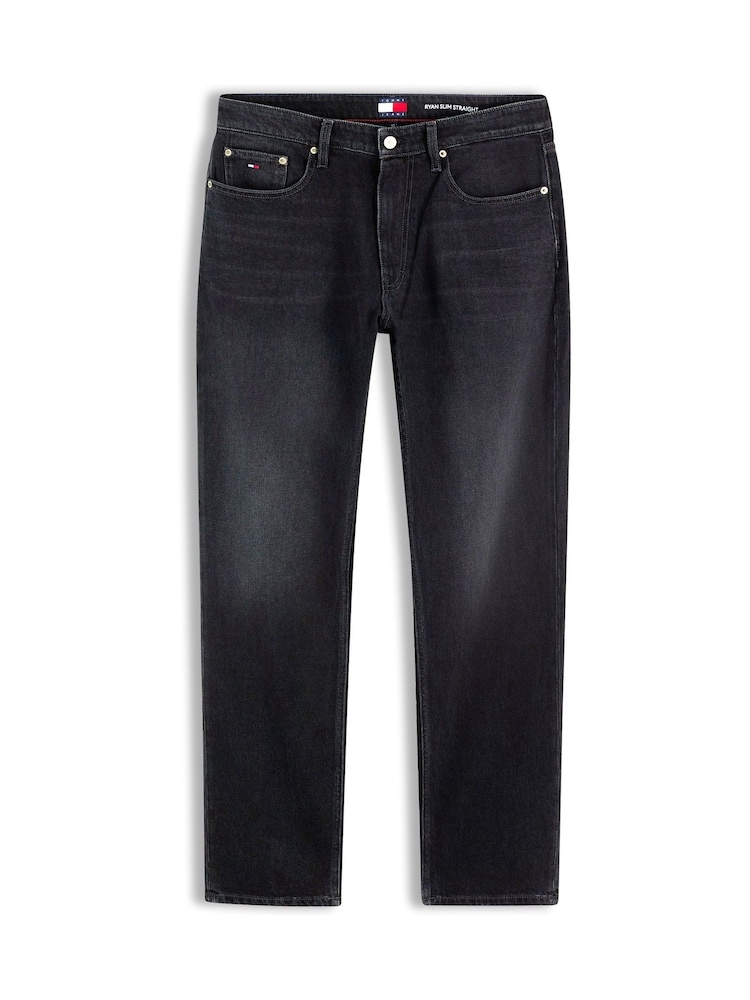 Tommy Jeans Black Ryan Slim Straight Jeans - Image 5 of 5 Tommy Jeans Black Ryan Slim Straight Jeans - Image 5 of 5