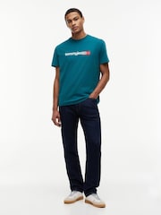 Tommy Jeans Blue Ryan Slim Straight Jeans - Image 3 of 5