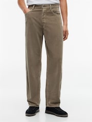 Tommy Jeans Green Jaimie Straight Five-Pocket Corduroy Trousers - Image 1 of 5