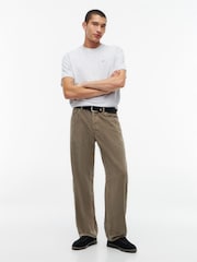 Tommy Jeans Green Jaimie Straight Five-Pocket Corduroy Trousers - Image 3 of 5