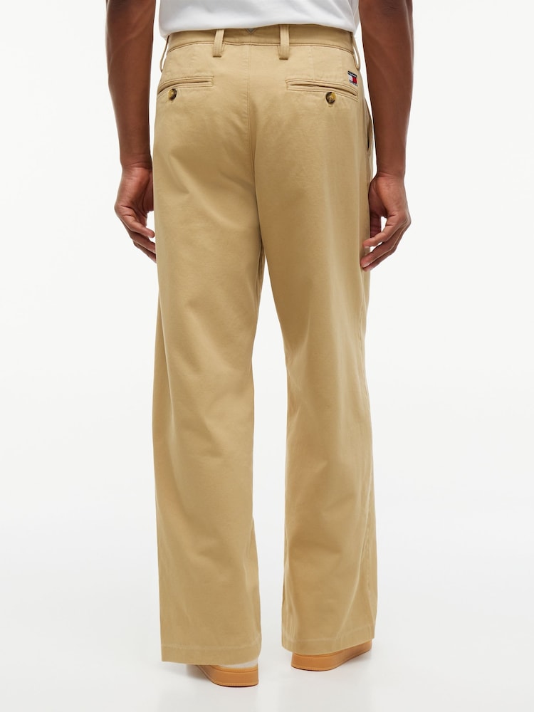 Tommy Jeans Brown Theo Loose Washed Chinos - Image 2 of 5 Tommy Jeans Brown Theo Loose Washed Chinos - Image 2 of 5