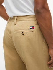 Tommy Jeans Brown Theo Loose Washed Chinos - Image 4 of 5