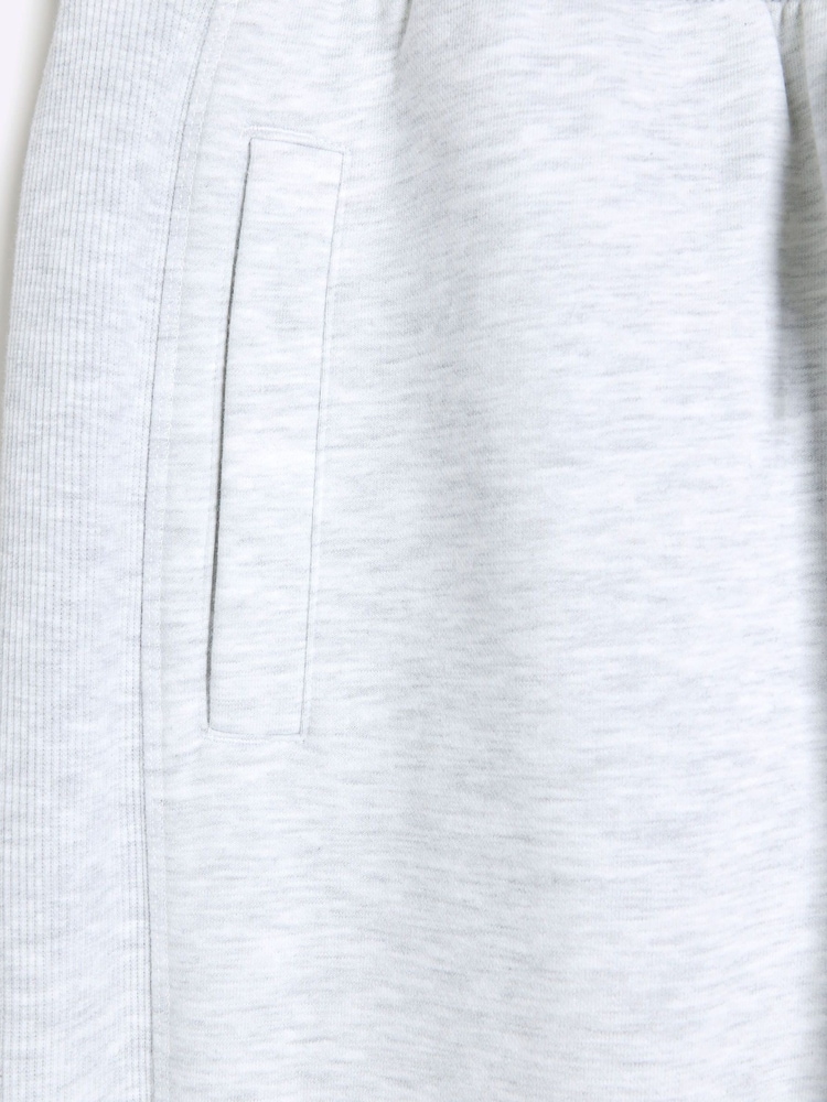 River Island Grey Rib Panel Elasticated 100% Cotton Joggers - Image 4 of 4 River Island Grey Rib Panel Elasticated 100% Cotton Joggers - Image 4 of 4
