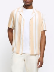 River Island Pink Beach Stripe Shirt - Image 1 of 6