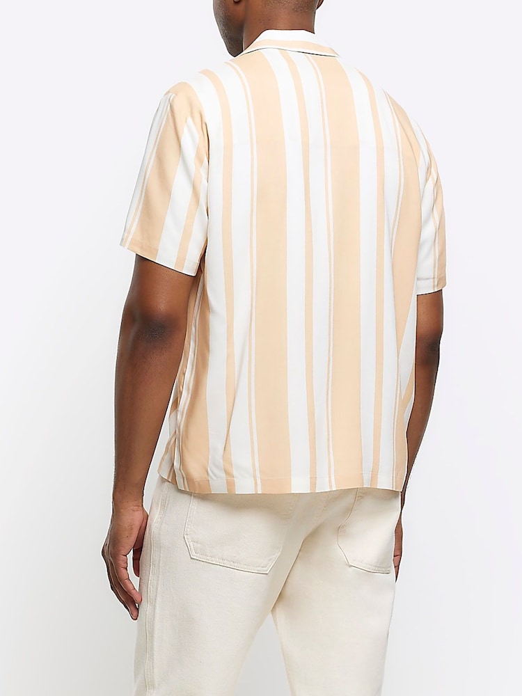 River Island Pink Beach Stripe Shirt - Image 2 of 6