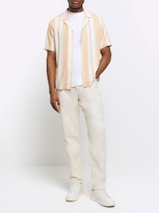 River Island Pink Beach Stripe Shirt - Image 3 of 6