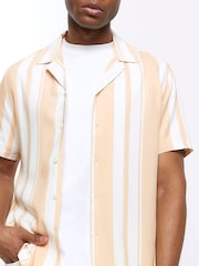River Island Pink Beach Stripe Shirt - Image 4 of 6