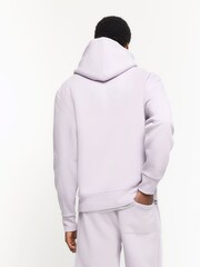 River Island Purple Regular Fit 100% Cotton Long Sleeve Hoodie - Image 2 of 4