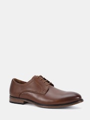棕色 - Novo Niall Derby Lace Up Smart Shoes - 圖片 3，共 6