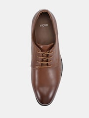 棕色 - Novo Niall Derby Lace Up Smart Shoes - 圖片 5，共 6