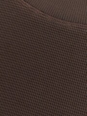 River Island Brown Regular Fit Washed Waffle T-Shirt - Image 4 of 4