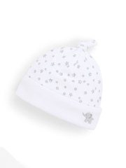 JoJo Maman Bébé White Elephant Star Baby Hat - Image 1 of 2