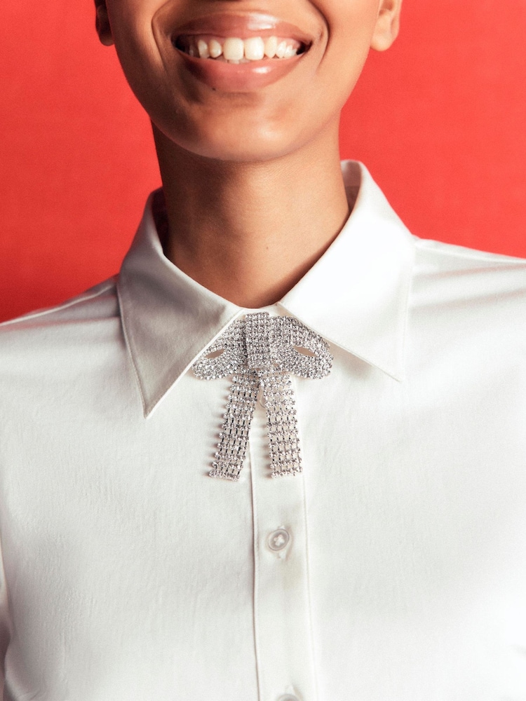 Boden Sparkle Bow Brooch - Imagen 1 de 4