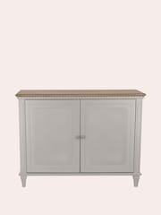 Laura Ashley Pale French Grey Hanover 2 Door Sideboard - Image 2 of 6