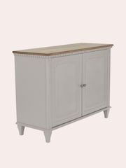 Laura Ashley Pale French Grey Hanover 2 Door Sideboard - Image 3 of 6