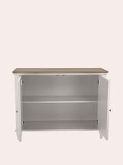 Laura Ashley Pale French Grey Hanover 2 Door Sideboard - Image 6 of 6
