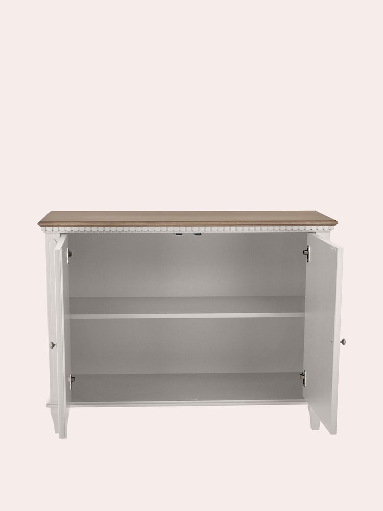 Laura Ashley Pale French Grey Hanover 2 Door Sideboard - Image 6 of 6
