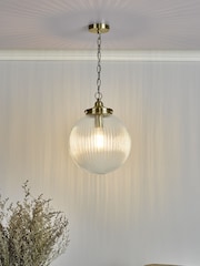 Dar Lighting Brass Tamara Ceiling Light Pendant - Image 1 of 4
