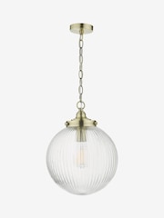 Dar Lighting Brass Tamara Ceiling Light Pendant - Image 3 of 4