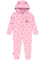 Character Pink Peppa Pig Heart Fleece Onesie - Image 1 of 12
