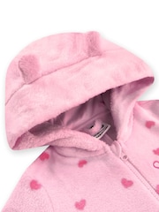 Character Pink Peppa Pig Heart Fleece Onesie - Image 10 of 12