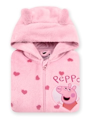 Character Pink Peppa Pig Heart Fleece Onesie - Image 11 of 12