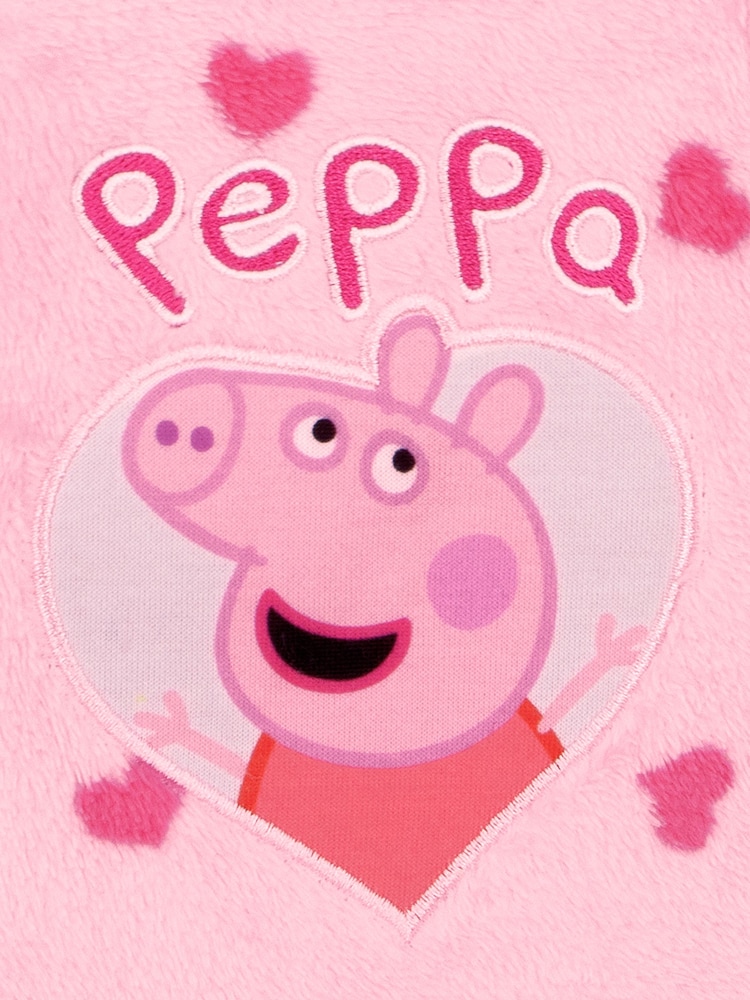 Character Pink Peppa Pig Heart Fleece Onesie - Image 12 of 12 Character Pink Peppa Pig Heart Fleece Onesie - Image 12 of 12