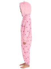 Character Pink Peppa Pig Heart Fleece Onesie - Image 3 of 12