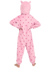 Character Pink Peppa Pig Heart Fleece Onesie - Image 7 of 12