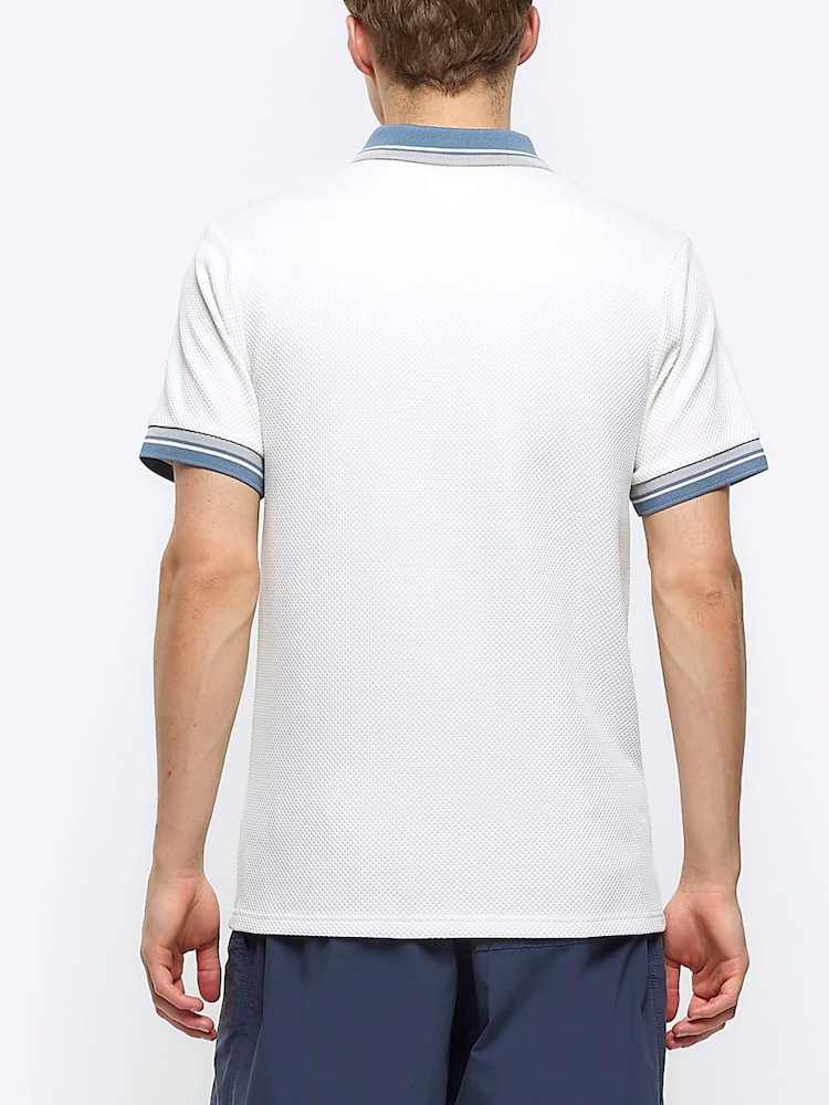 تي شيرت بيسبول صوف بشريط متباين من River Island - Image 2 of 6