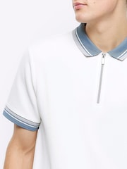 تي شيرت بيسبول صوف بشريط متباين من River Island - Image 4 of 6