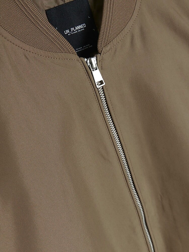 River Island Brown Cotton Bomber Jacket - Image 6 of 6 River Island Brown Cotton Bomber Jacket - Image 6 of 6