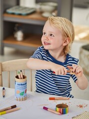 JoJo Maman Bébé 8 Chunky Wooden Colouring Pencils - Image 2 of 3