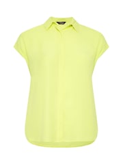 Yours Curve Green Button Through 100% Cotton Shirt - Image 5 of 6