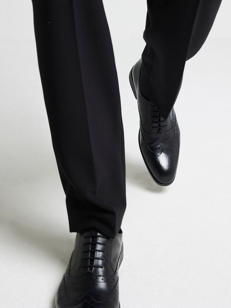 River Island usnjeni brogue derby čevlji z vezalkami - Slika 1 iz 6