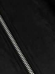 River Island Black Regular Fit Suedette Bomber Jacket - Image 9 of 10