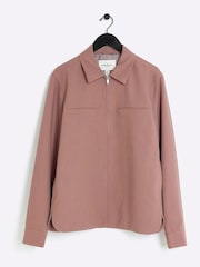 Roz - Jachetă River Island Essential Crew cu mânecă lungă - Image 5 of 6