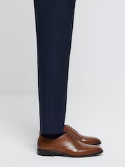 River Island Brown Chrome Lace up Brogue Derby Shoes - Image 2 of 6