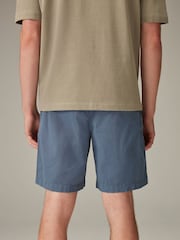 Blue Washed Cotton Elasticated Waist Shorts - Image 2 of 5