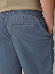 Blue Washed Cotton Elasticated Waist Shorts - Image 5 of 5