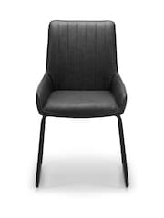 Julian Bowen Black Set of 2 Soho Dining Chairs - Image 3 of 4