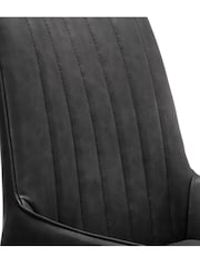 Julian Bowen Black Set of 2 Soho Dining Chairs - Image 6 of 6