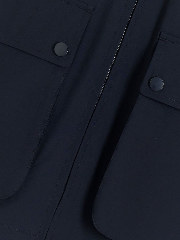 River Island Blue Regular Fit Easy Stretch Jacket - Image 4 of 4