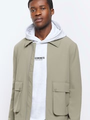 River Island Green Regular Fit Easy Stretch Jacket - Image 3 of 4