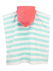 Harry Bear Blue Girls 100% Cotton Mermaid Poncho - Image 2 of 5